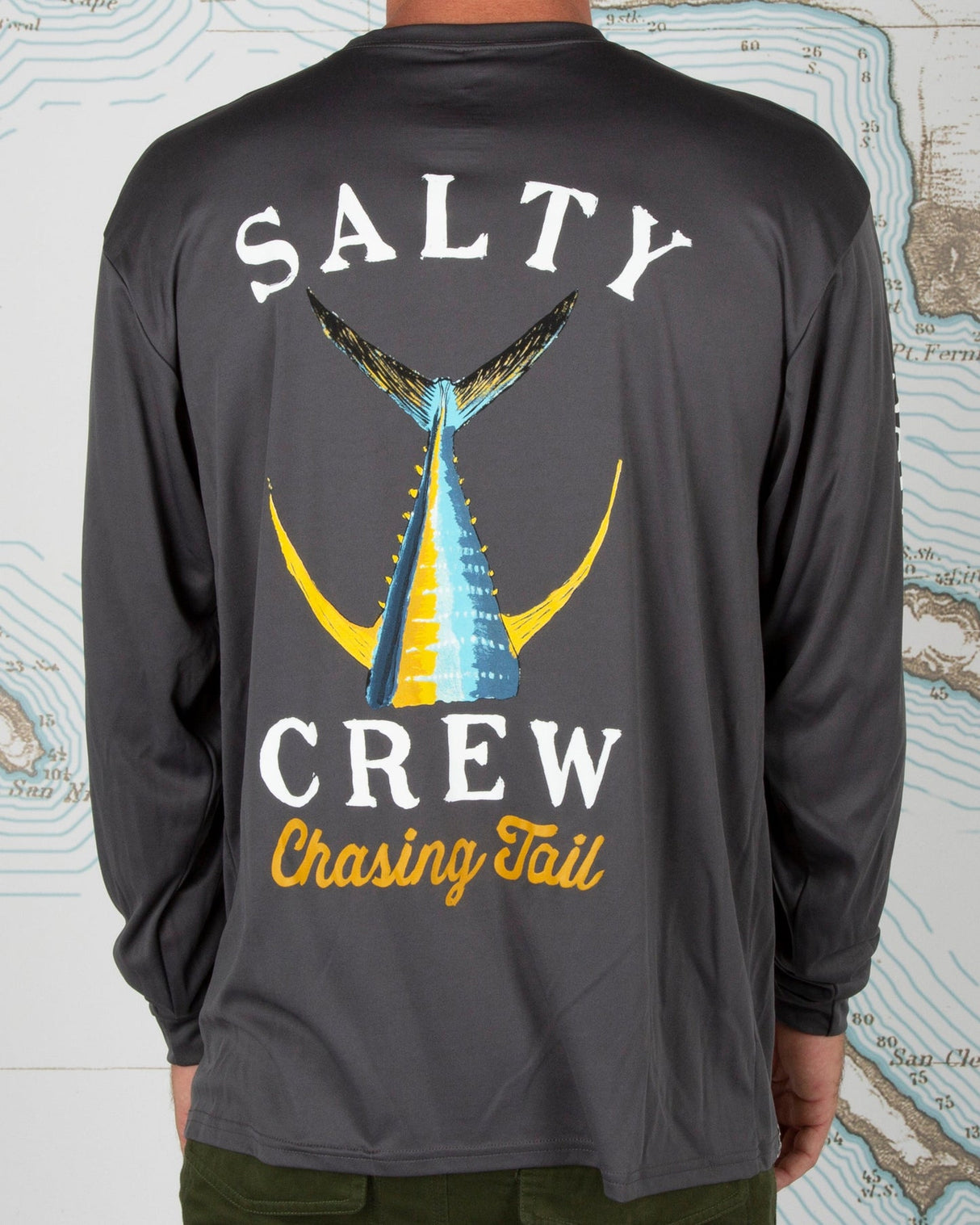 Salty Crew - TAILED L/S SUNSHIRT Charcoal