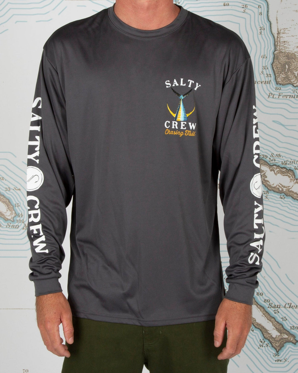 Salty Crew - TAILED L/S SUNSHIRT Charcoal