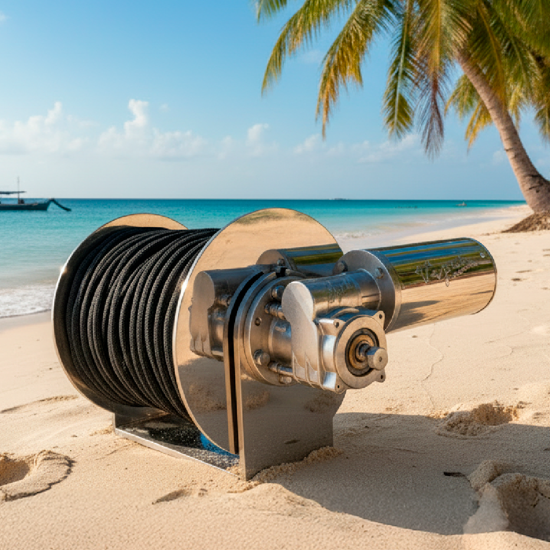 Viper S Series Rapid 1000 Anchor Winch (Inc S/S Marine Gearbox) Bundle 75M 3 Strand Rope