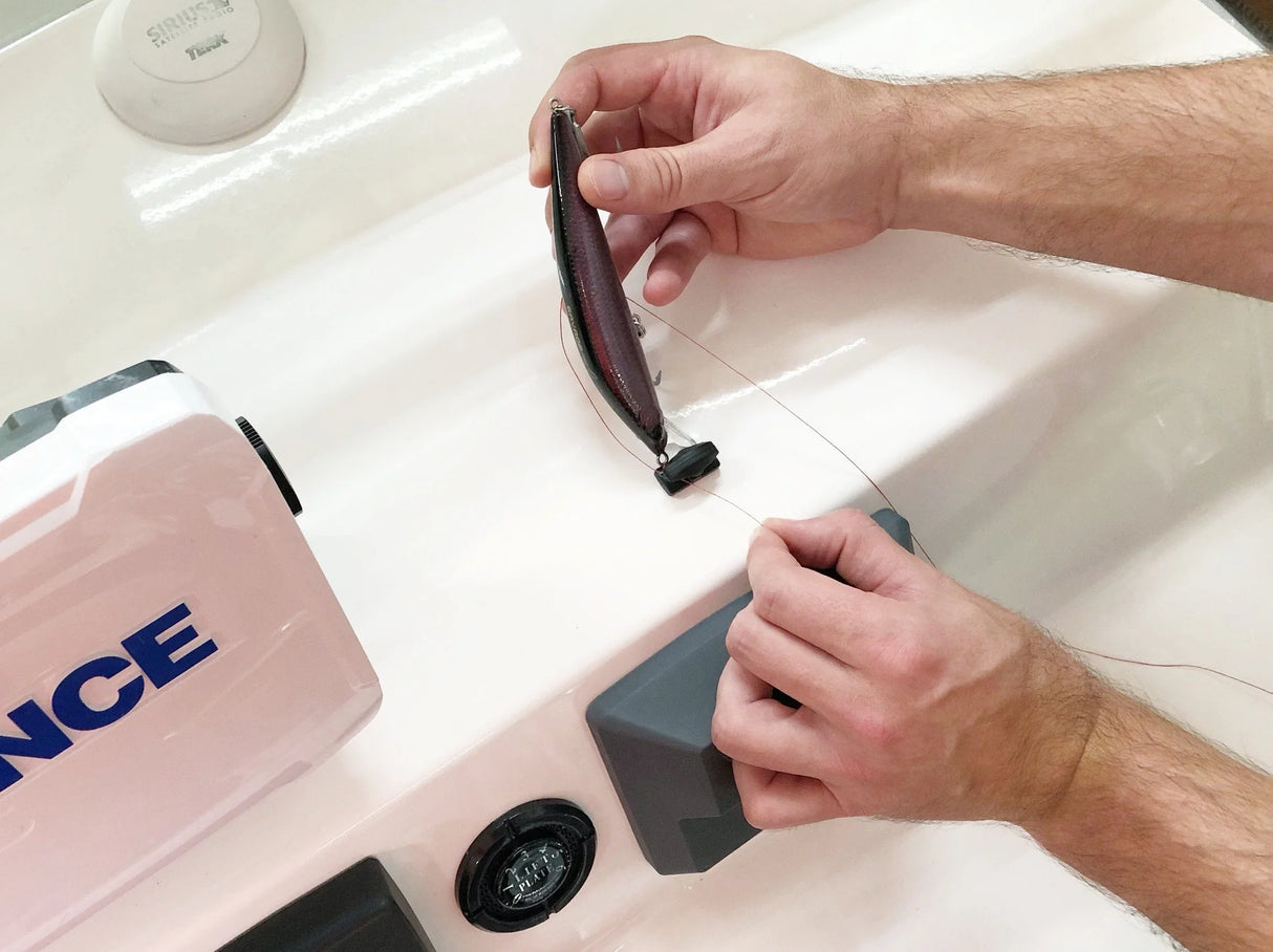 Line Cutterz Ceramic Blade Peel and Stick Flat Mountable Fishing Line Cutter - Green