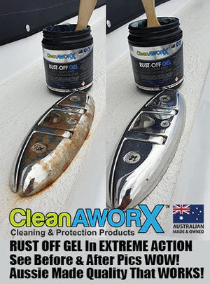 CleanAWORX Rust OFF Gel Rust Remover and Gel Rust Converter 650g - 500ml