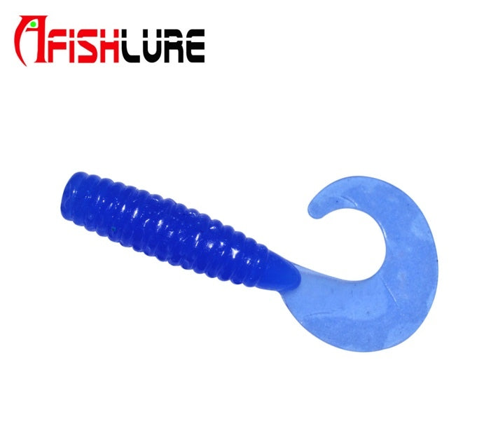 Curl Tail Soft Plastic Grub Lure 45mm 1.2g 12pc-bag