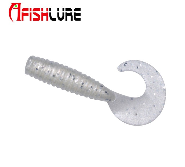 Curl Tail Soft Plastic Grub Lure 45mm 1.2g 12pc-bag