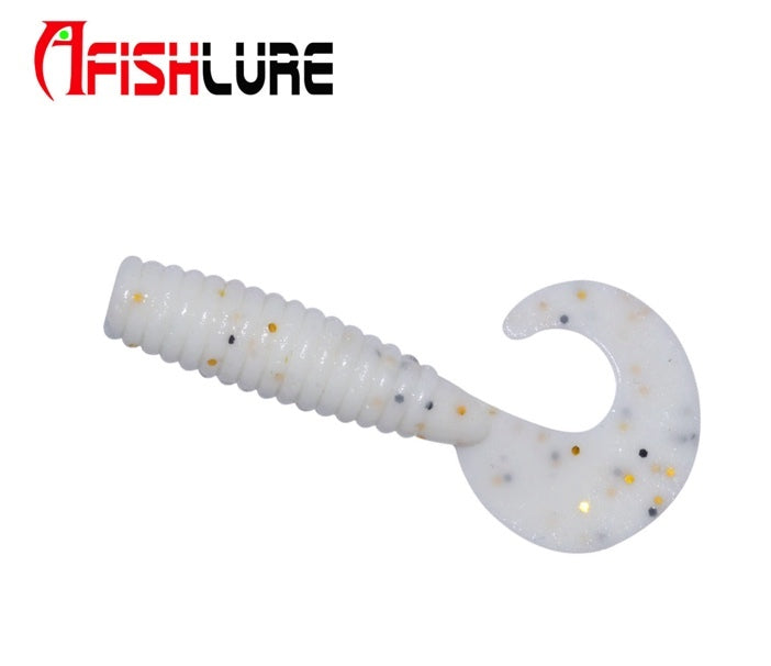 Curl Tail Soft Plastic Grub Lure 45mm 1.2g 12pc-bag
