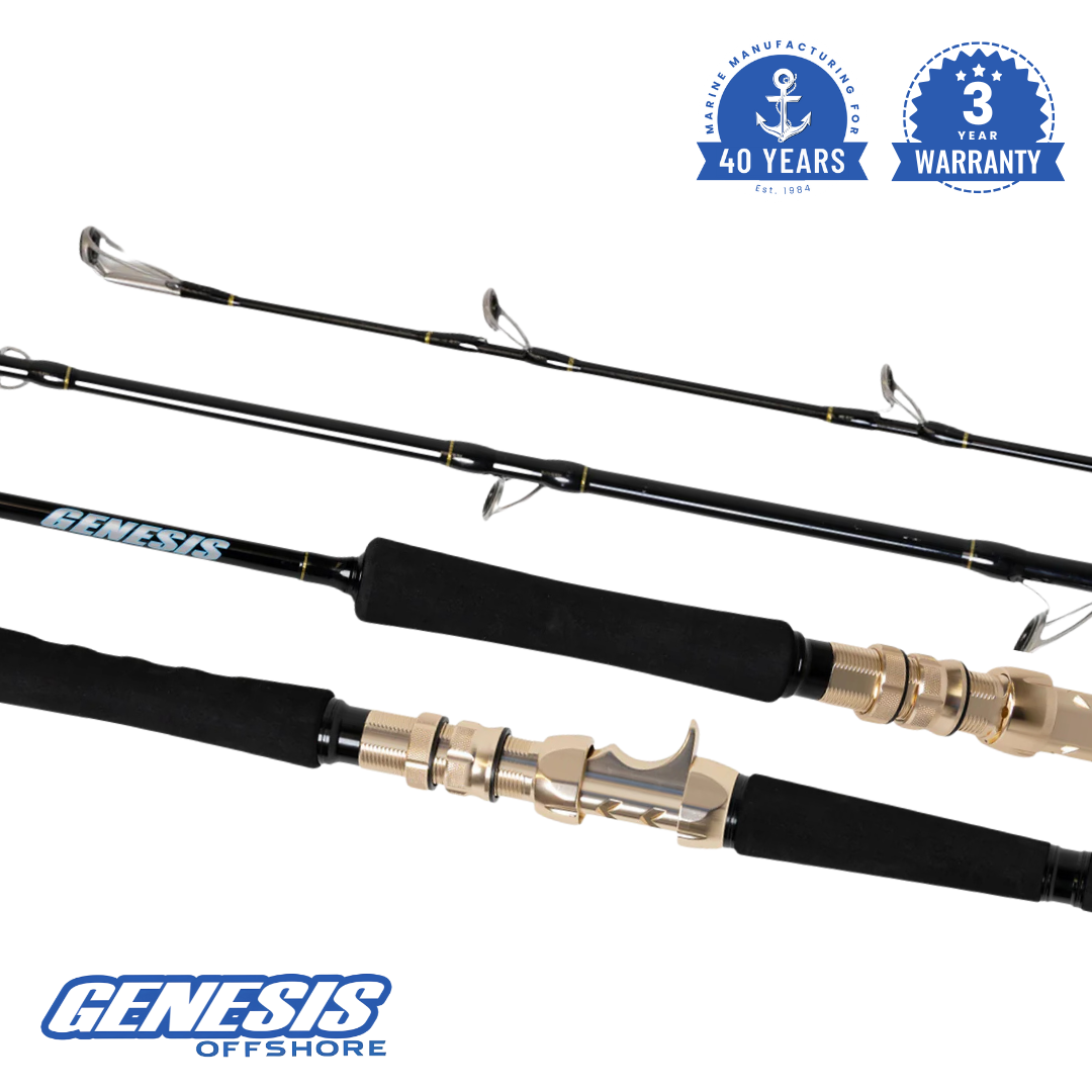 GENESIS 25kg Class I Spiral Wrap - Carbon Kevlar Jigging Rod