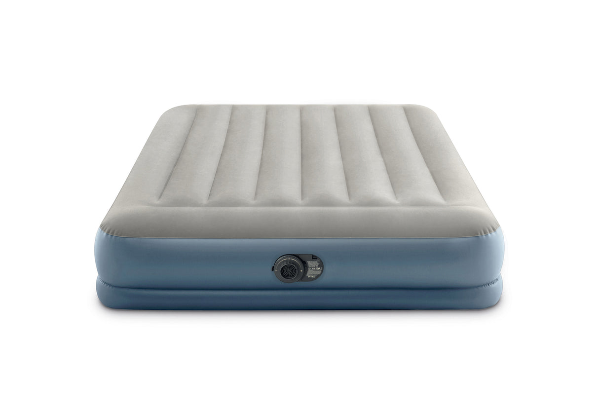 INTEX Queen Dura-Beam Air Mattress w/ Built-In USB Electric Pump 64118