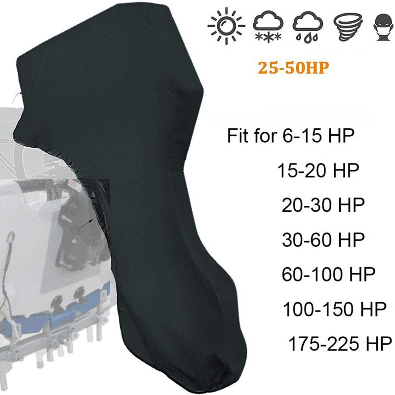 Outboard Motor Cover 20-30hp, Waterproof & UV Resistant