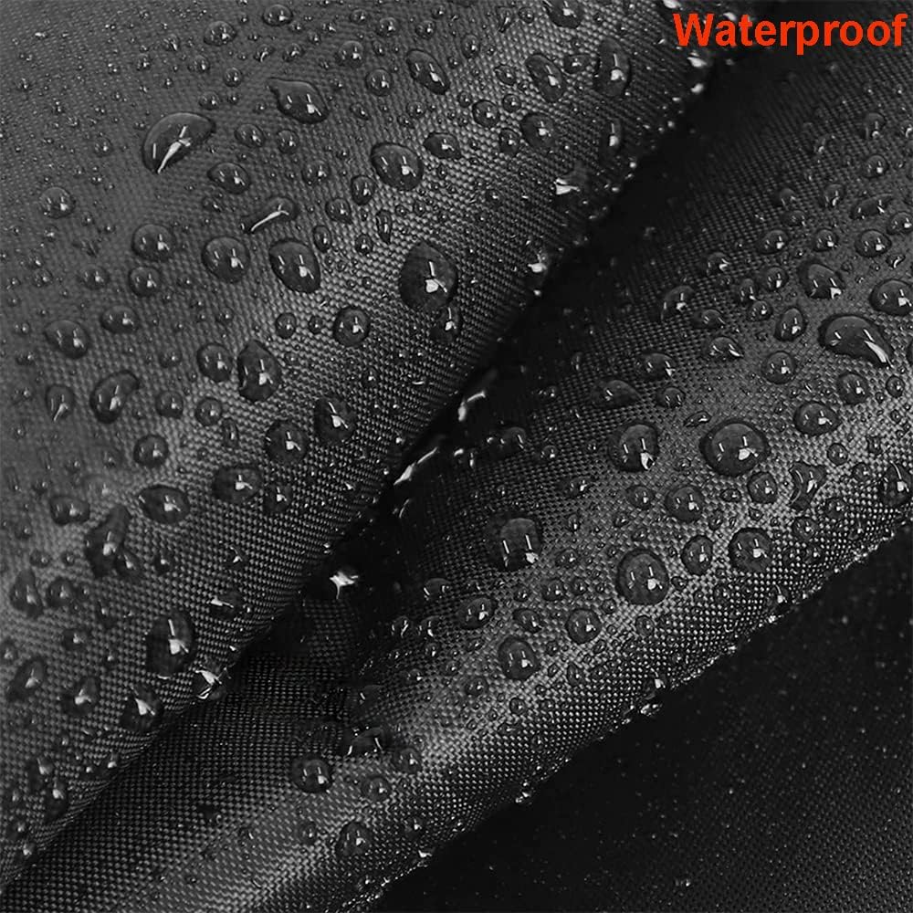 Boat Seat Cover Outdoor Waterproof Captain's Chair Seats Covers Dustproof Pedestal Pontoon Captain Bench for Helm Protector 1pcs Black 25.6x25.6x47 in