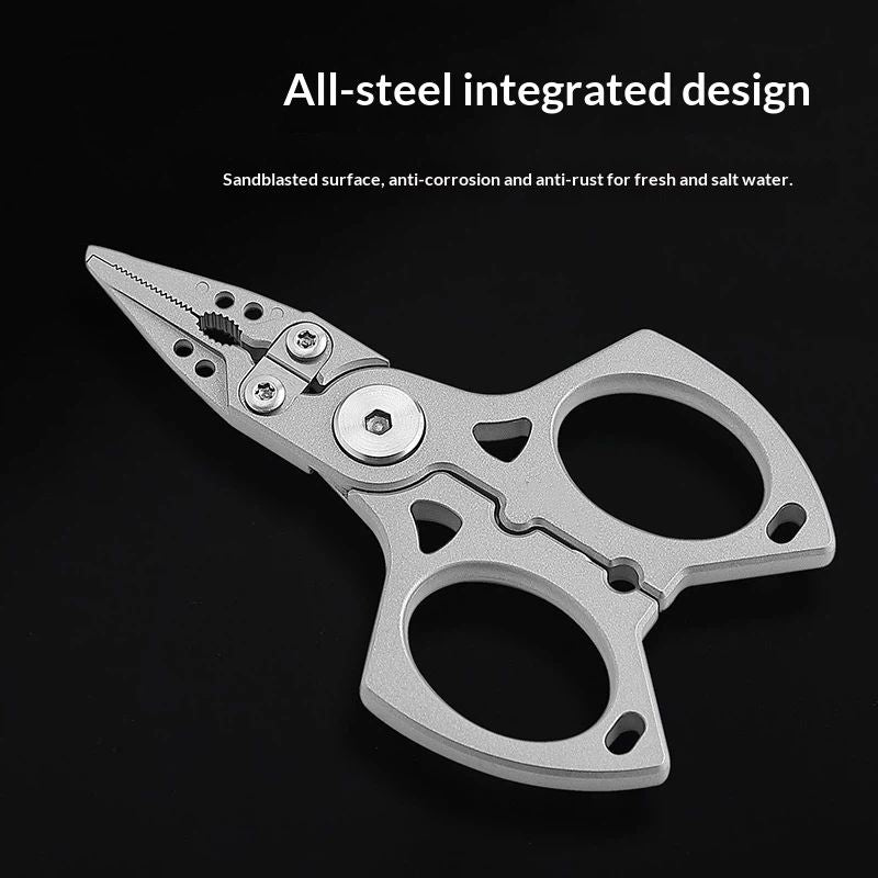 Stainless Steel Fishing Pliers with Split Ring, Fish Hook Remover