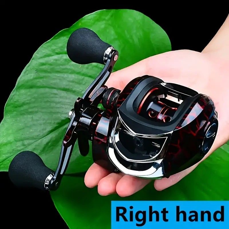 High Speed 18+ Baitcasting Reel Angler's Choice | Smooth Black Finish (DW121R right hand)