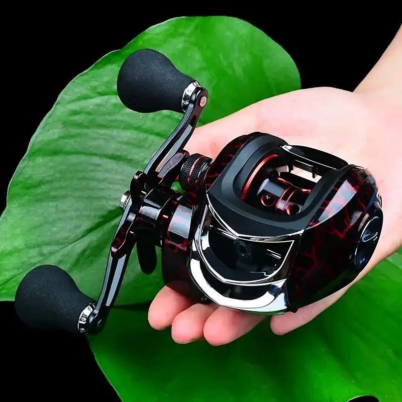 High Speed 18+ Baitcasting Reel Angler's Choice | Smooth Black Finish (DW121R right hand)