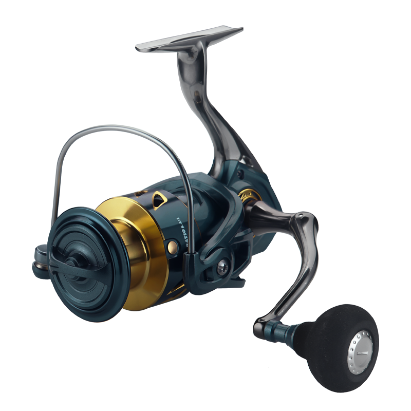 DEUKIO All-Purpose Spinning Reel, 15kg Max Drag + CNC Metal Handle, Zero-Gap Waterproof Design, Ultra-Stable for Landing Big Fish(SA3000)