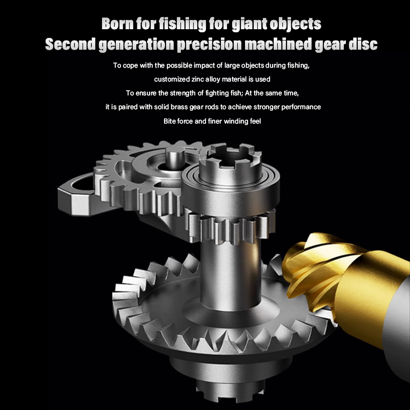 DEUKIO All-Purpose Spinning Reel, 15kg Max Drag + CNC Metal Handle, Zero-Gap Waterproof Design, Ultra-Stable for Landing Big Fish(SA3000)