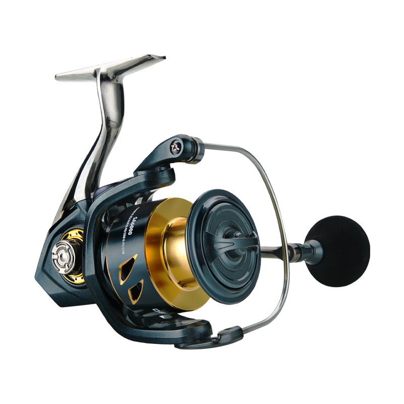 DEUKIO All-Purpose Spinning Reel, 15kg Max Drag + CNC Metal Handle, Zero-Gap Waterproof Design, Ultra-Stable for Landing Big Fish(SA3000)