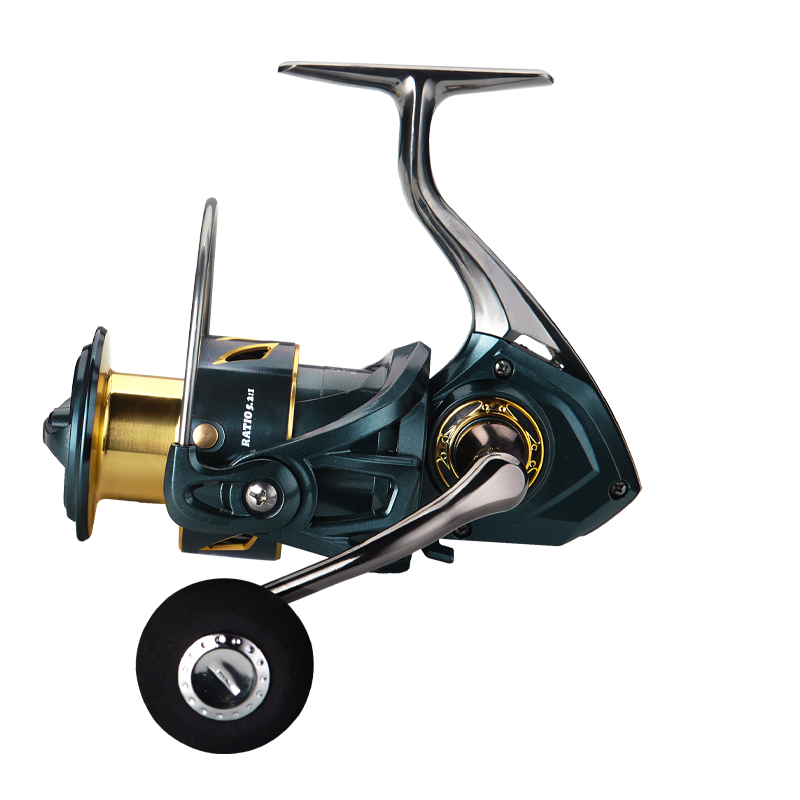 DEUKIO All-Purpose Spinning Reel, 15kg Max Drag + CNC Metal Handle, Zero-Gap Waterproof Design, Ultra-Stable for Landing Big Fish(SA3000)