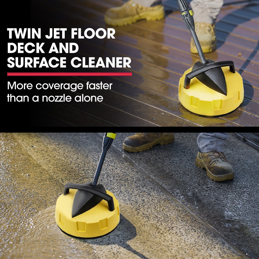 Jet-USA RX550 Electric High Pressure Washer 3500PSI Ultimate Pack, 5 Nozzles, Spin & Wheel Brush, Deck Cleaner, Turbo Head, Angled Lance, 30M Hose Reach