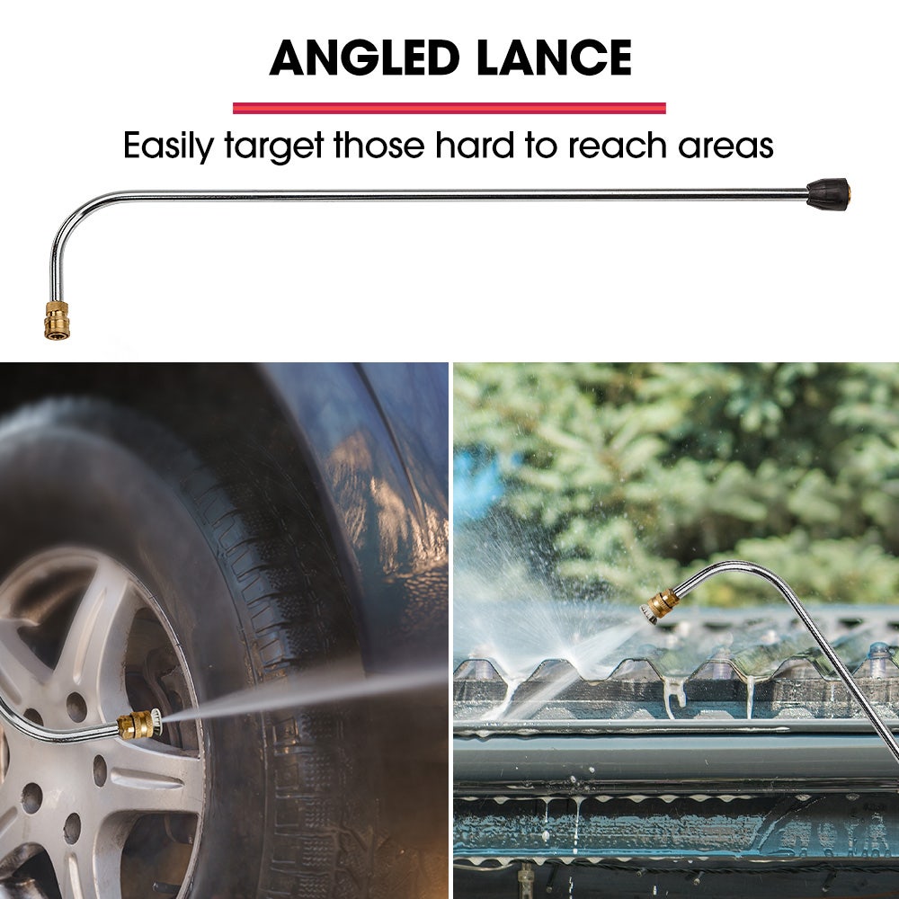 Jet-USA RX550 Electric High Pressure Washer 3500PSI Ultimate Pack, 5 Nozzles, Spin & Wheel Brush, Deck Cleaner, Turbo Head, Angled Lance, 30M Hose Reach