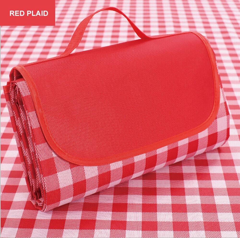 Large Waterproof Thickened Moisture-Proof Outdoor Camping Picnic Mat (Red)