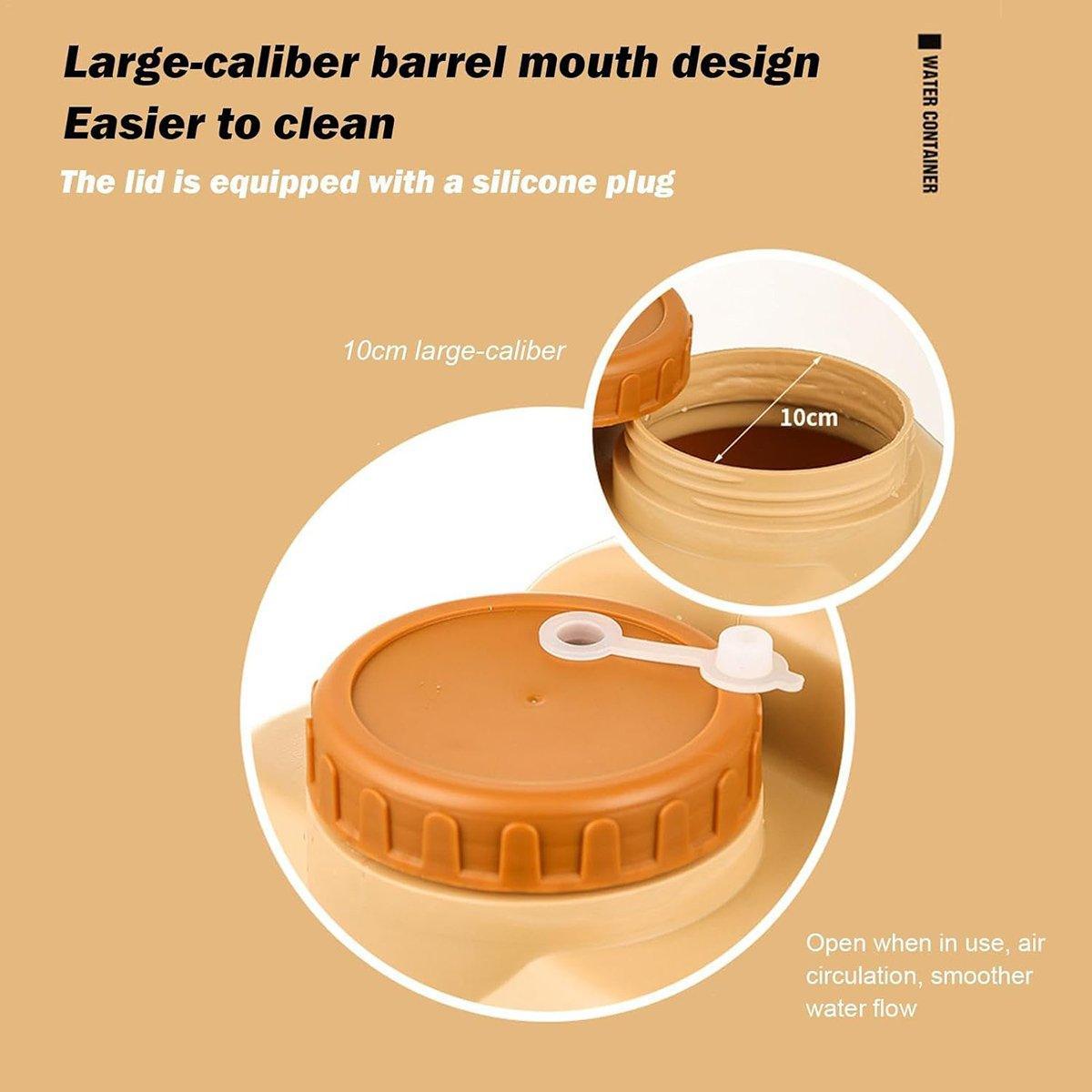 20L Outdoor Camping Portable Storage Bucket with Tap Drinking Water Container