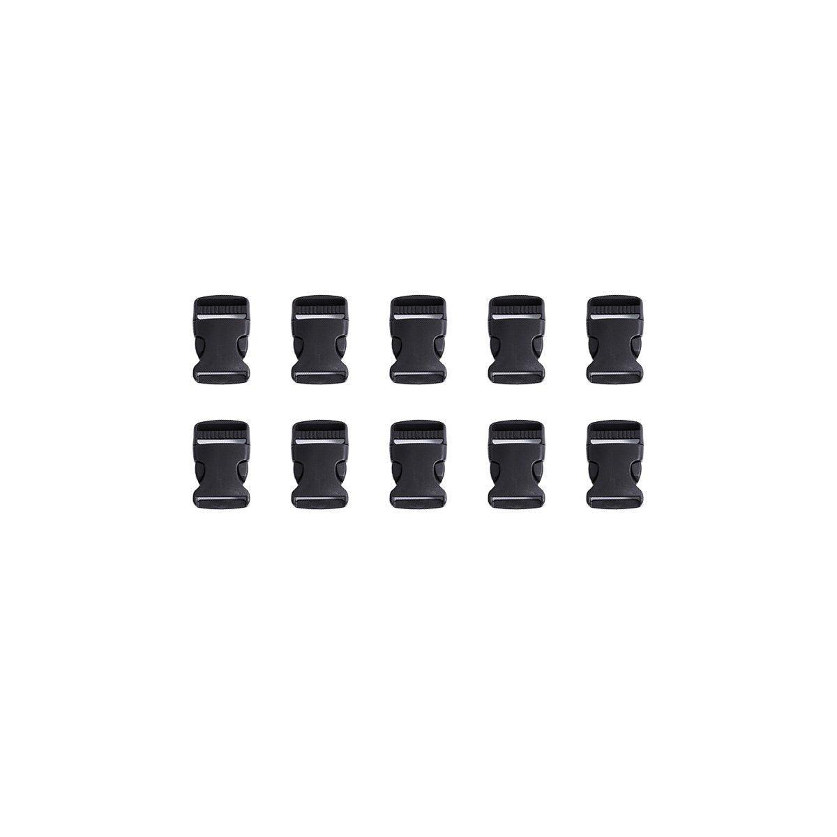 10pcs Black Plastic Buckle Clips 25mm