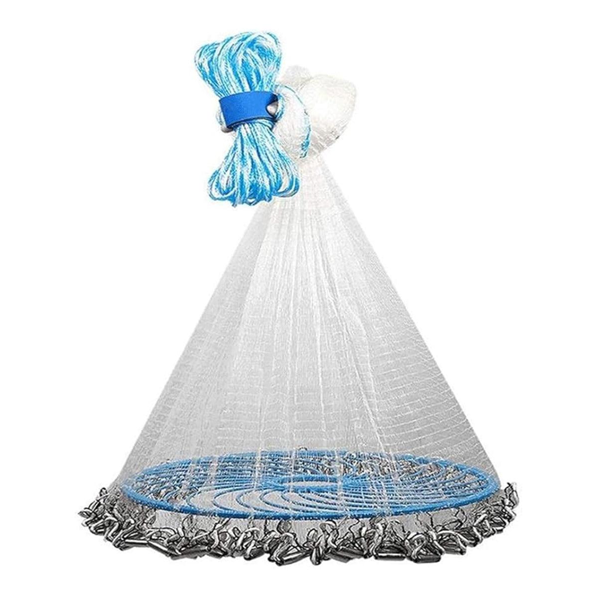 Frisbee Hand Casting Fishing Net Easy Throw Bait Net Swinging Tackle Gear - 360cm