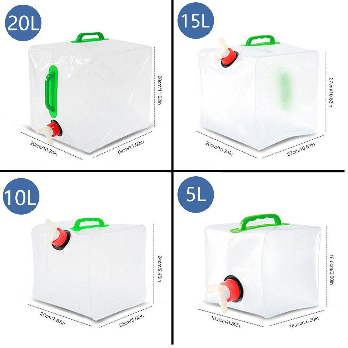 Portable Folding Water Bag Compression Bucket Outdoor Sports Cycling Equipment - 10L