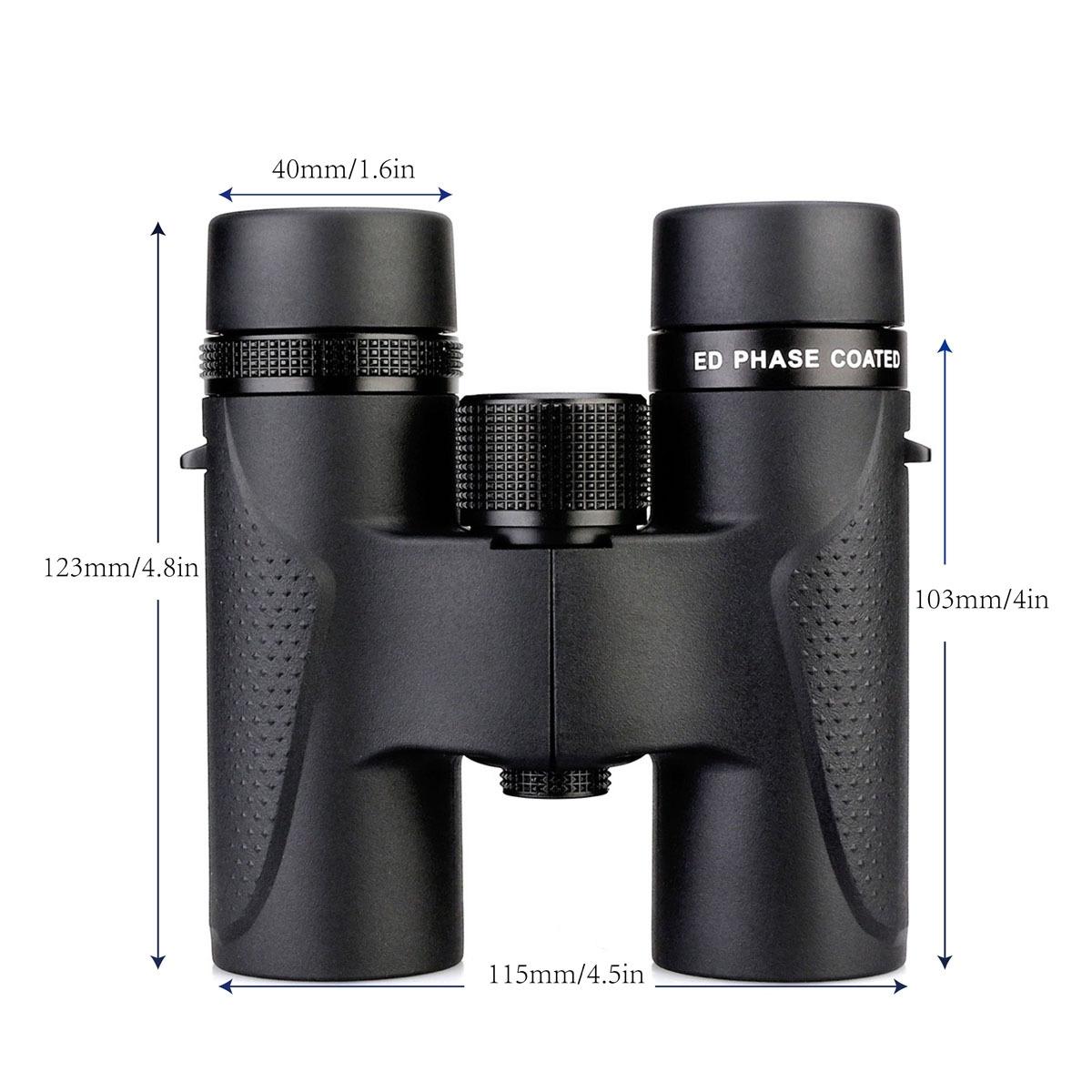 Waterproof Hd Binoculars with Low Dispersion Lens - 8x32