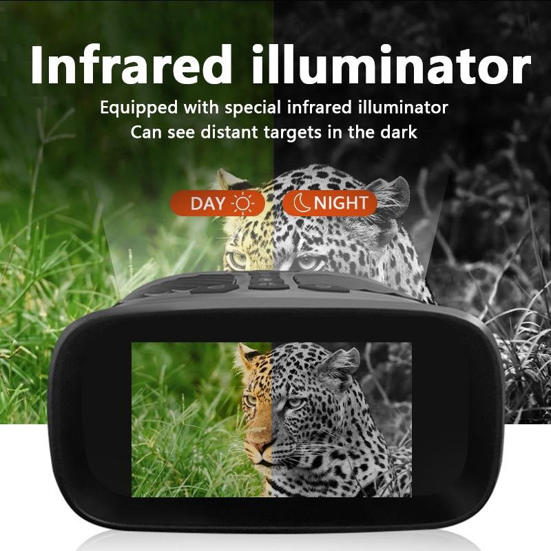 3 Ips Screen Digital Night Vision Binoculars with 3 Display - Black