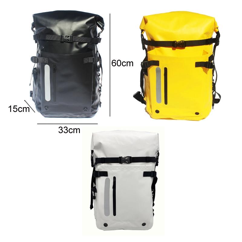 Waterproof Diving Fins Bag Scuba Swimming Backpack - Black