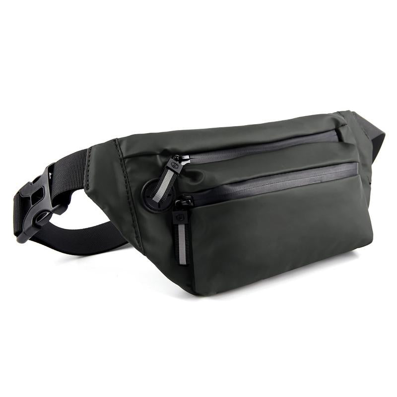 Multi Function Outdoor Sport Waist Bag Crossbody For Mobile Phones - Black