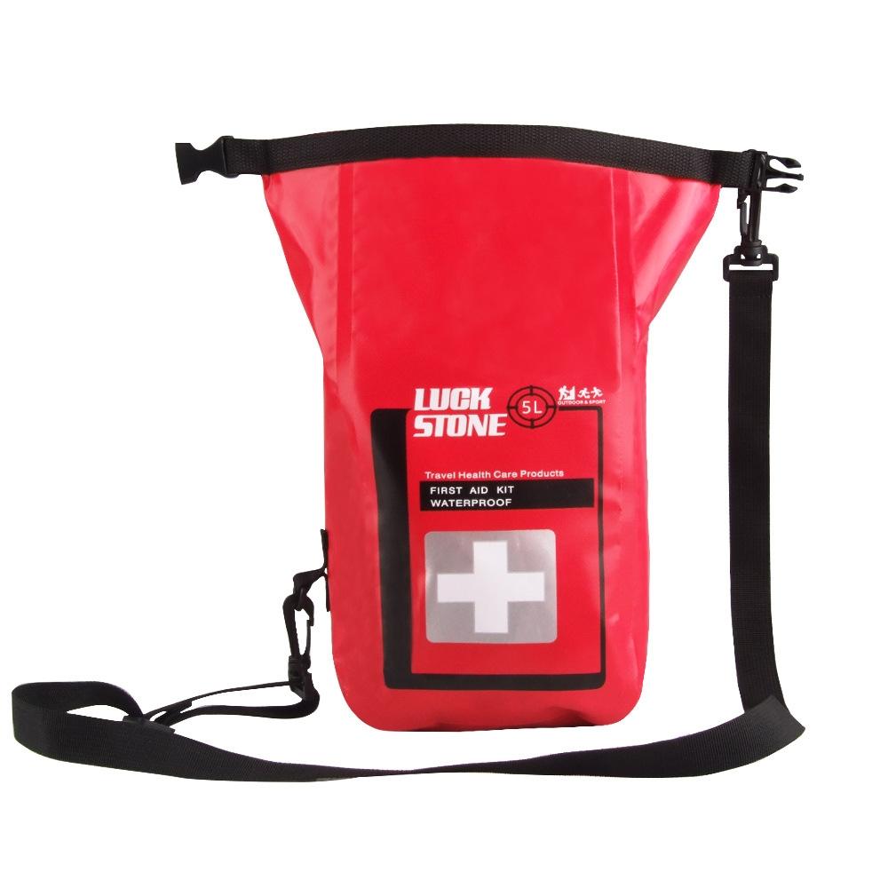 Waterproof 5L First Aid Bag For Outdoor Adventures Red