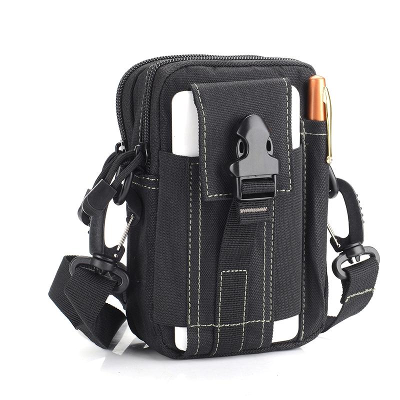 Versatile Outdoor Bag With Shoulder Strap - Black