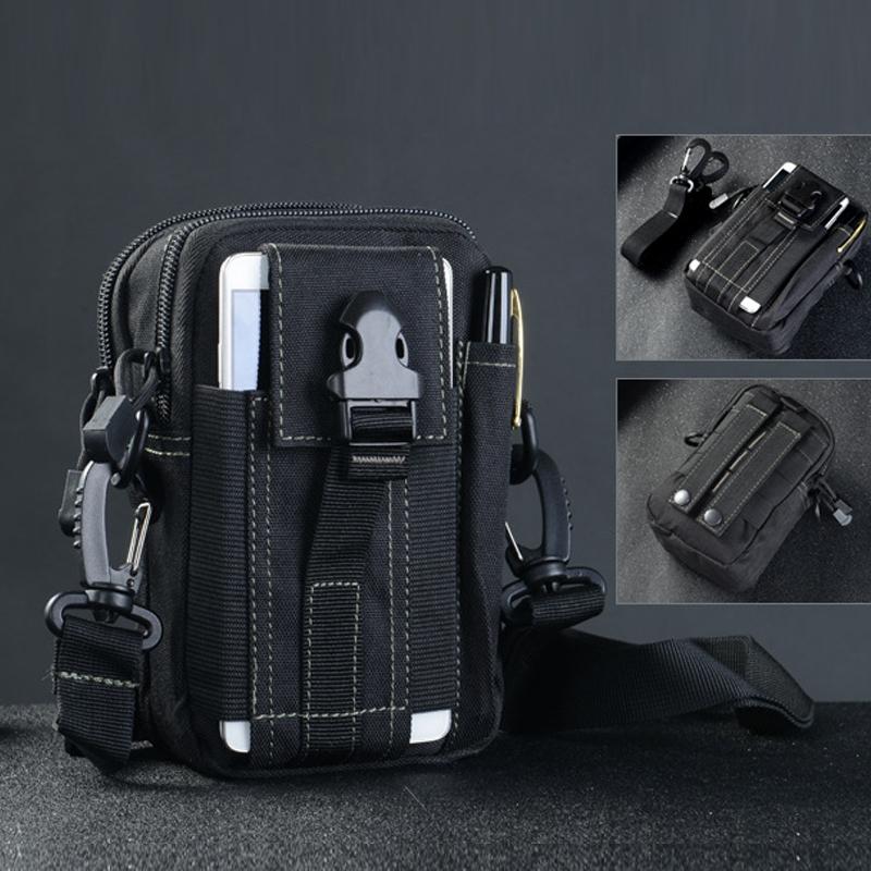 Versatile Outdoor Bag With Shoulder Strap - Black
