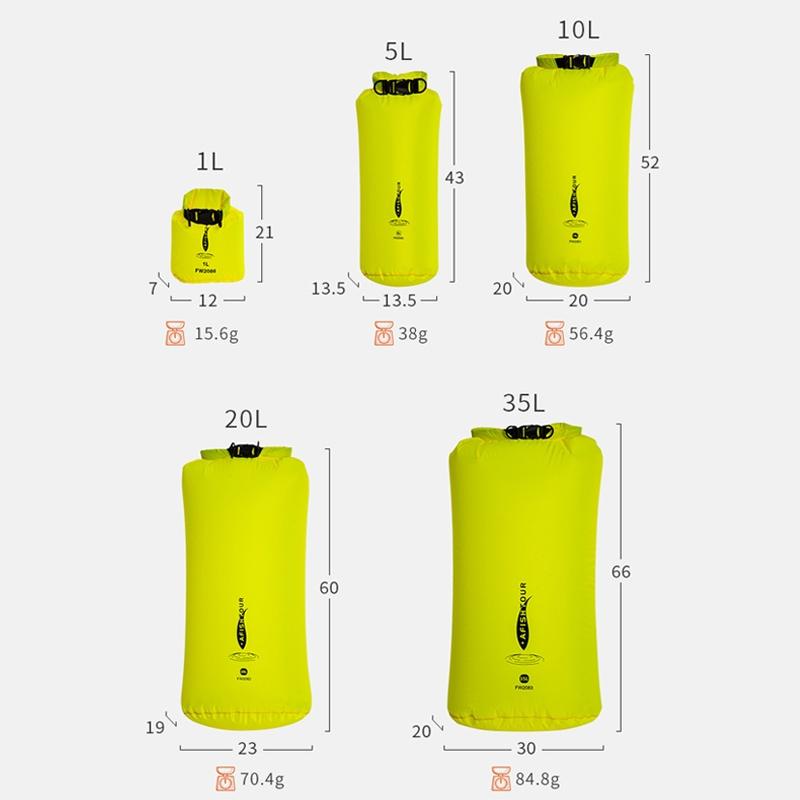 Multi Function Outdoor Storage Bag Waterproof Lightweight 35L Capacity - Yellow
