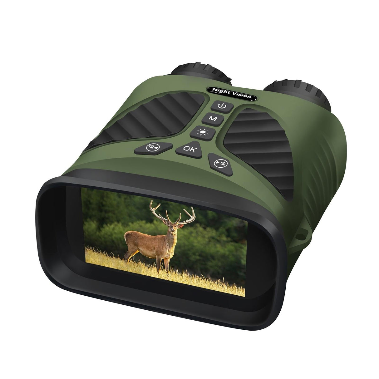 3 Ips Screen Digital Night Vision Binoculars with 3 Display - Green
