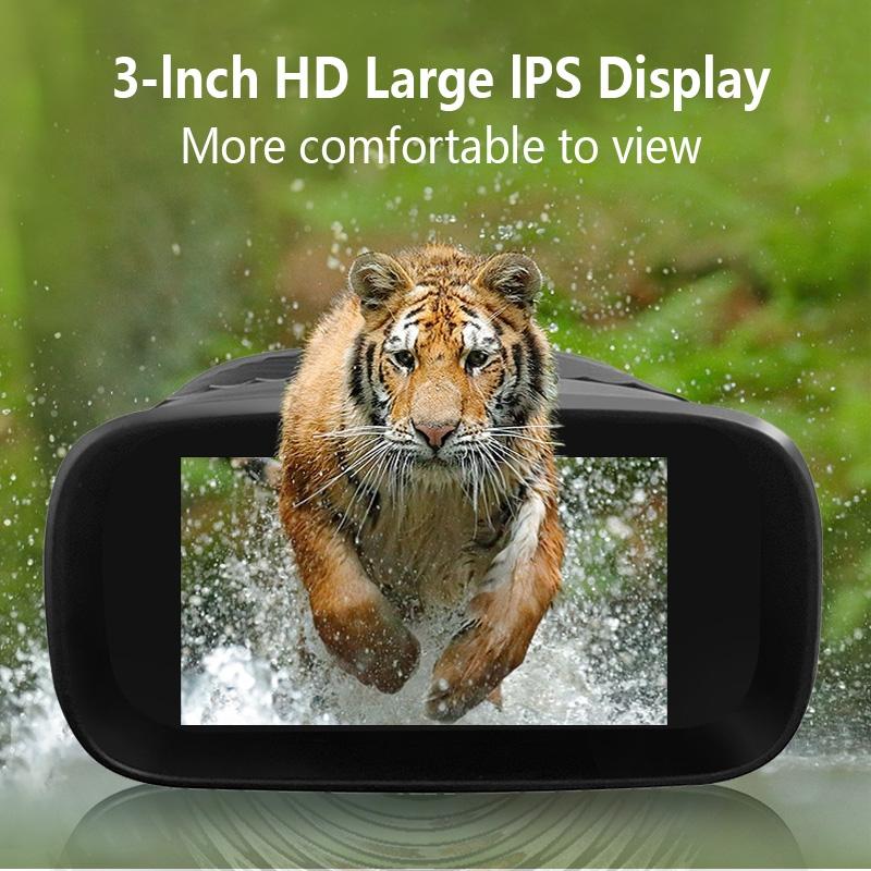 3 Ips Screen Digital Night Vision Binoculars with 3 Display - Green
