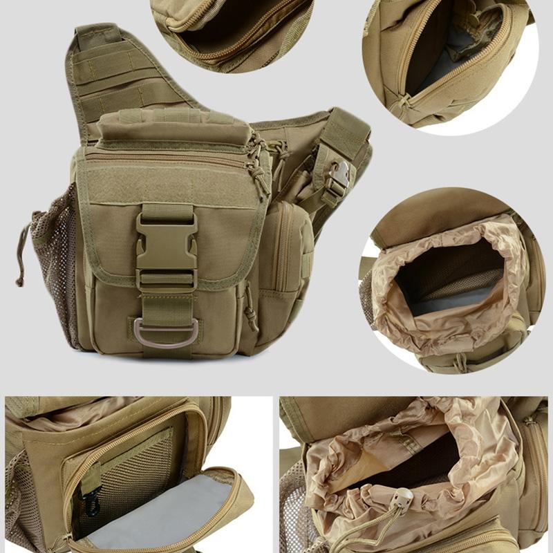 Waterproof One Shoulder Camera Bag - Brown