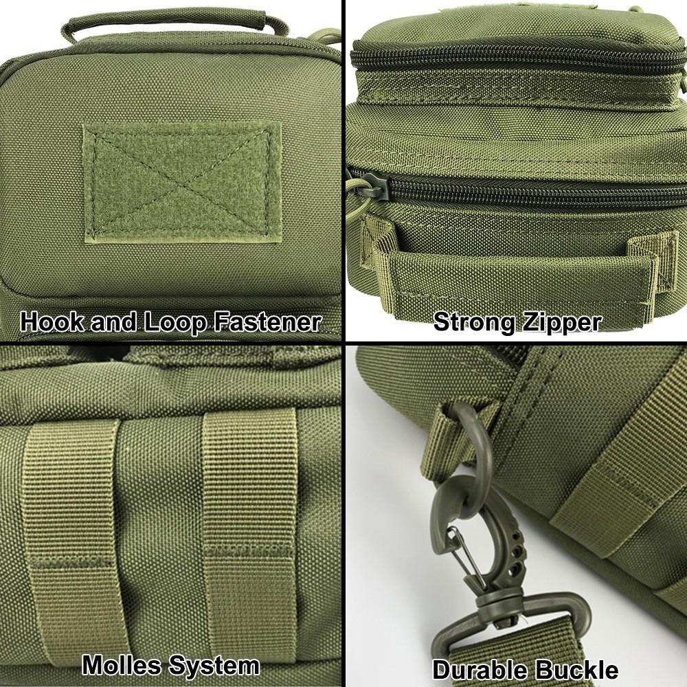 Waterproof Mountaineering Shoulder Bag Durable Outdoor Gear For Hiking And Camping - Armygreen