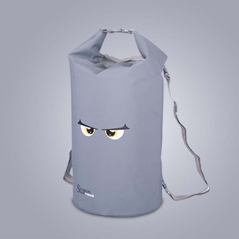 Waterproof Beach Bag For Outdoor Activities Pvc Mesh Cloth Storage Bucket For Swimming Rafting And Seaside Fun - Blue