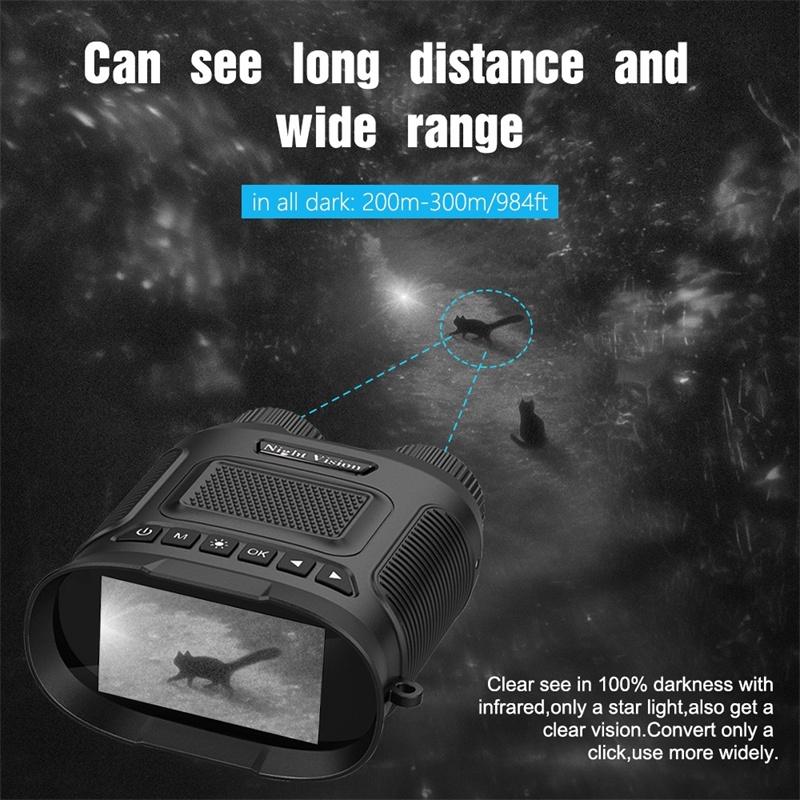 3 Digital Night Vision Binoculars with 3 Ips Screen - Green