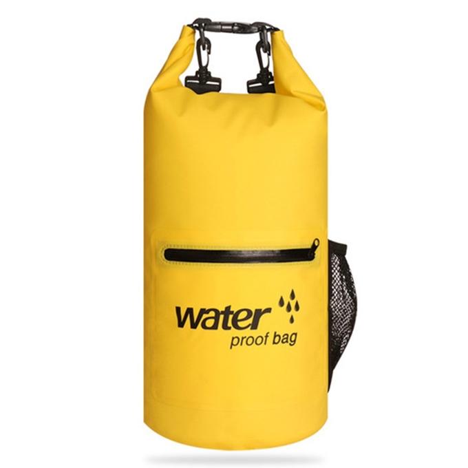 Waterproof Dual Shoulder Strap Dry Bag 10L Capacity - Orange