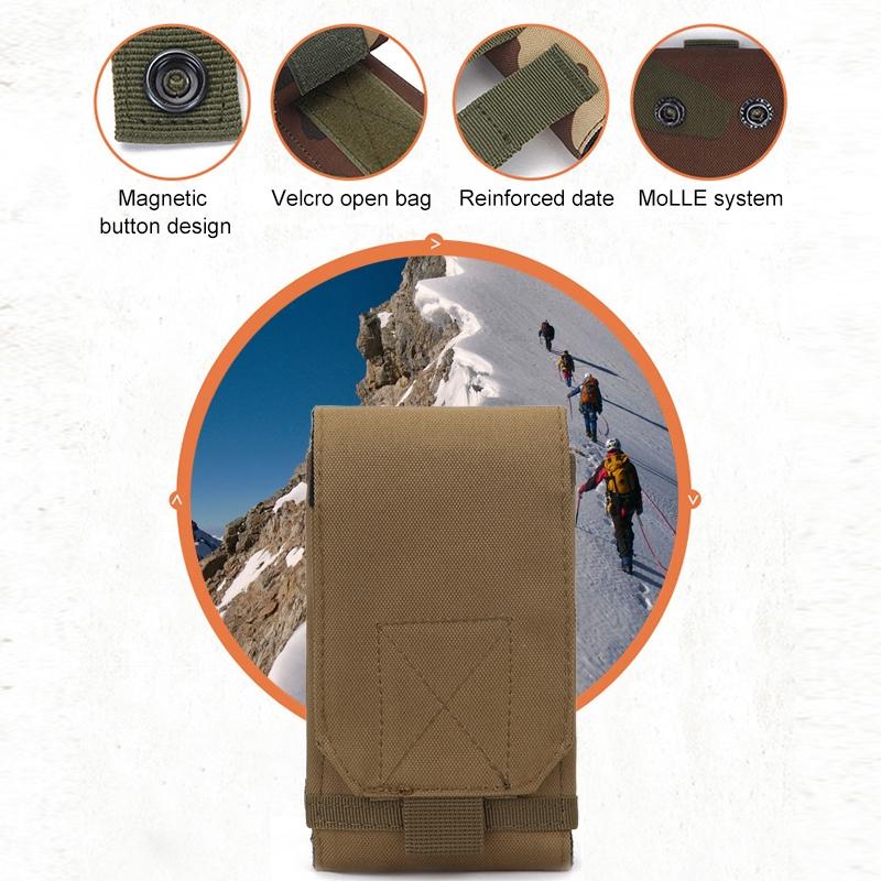 Water Resistant Outdoor Cell Phone Case 17Cm X 8.3Cm X 3.5Cm Stylish & Durable - Camouflage