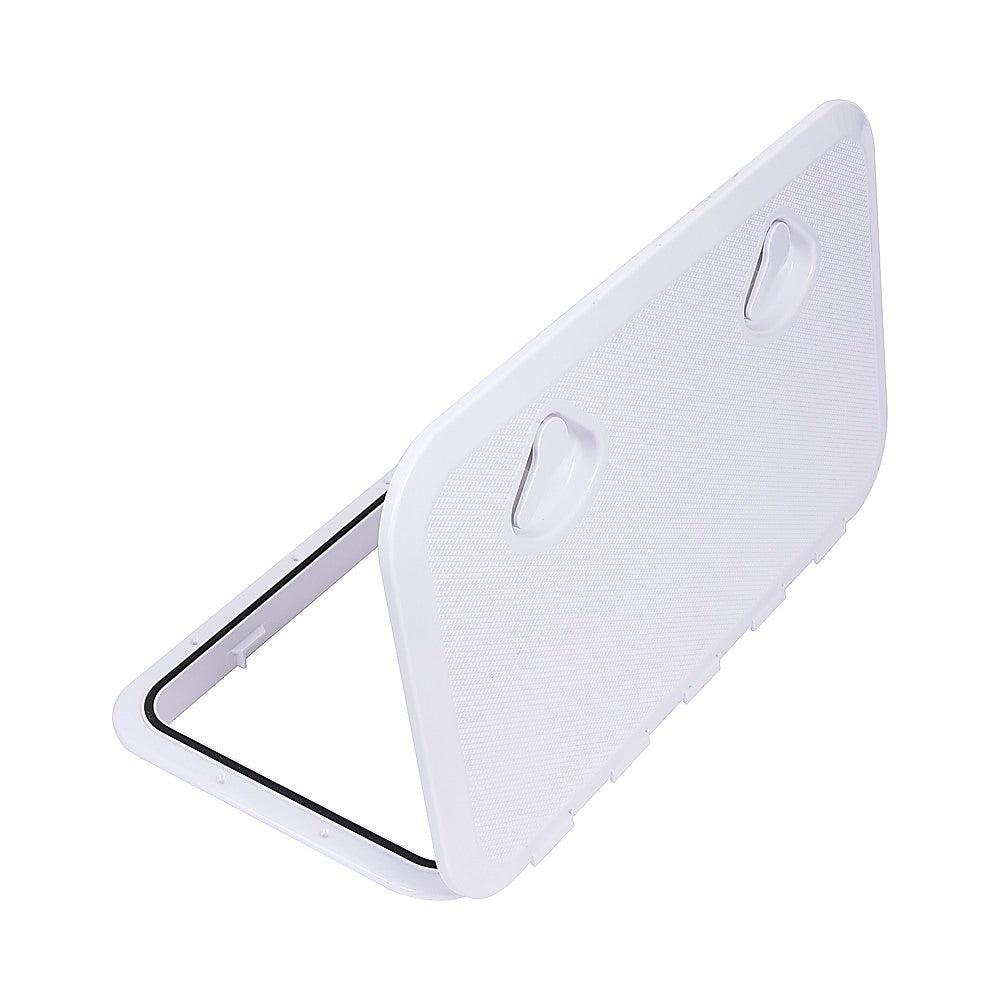 606 x 353mm White Boat Access Hatch – Marine Deck Inspection Lid for Boat, Yacht & RV Use