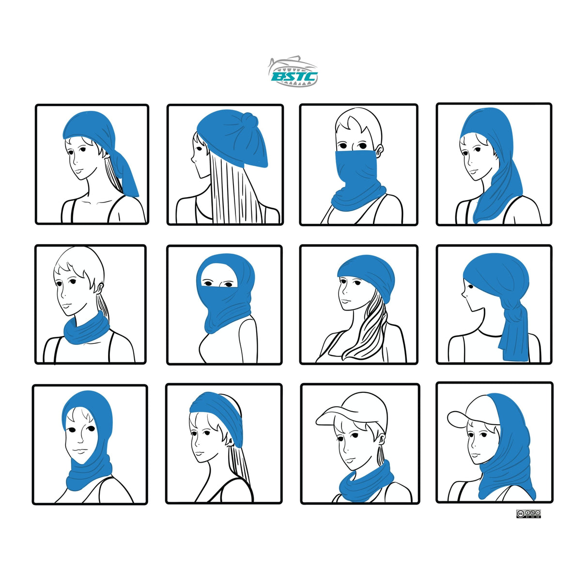 BSTC Head Socks, Stripes