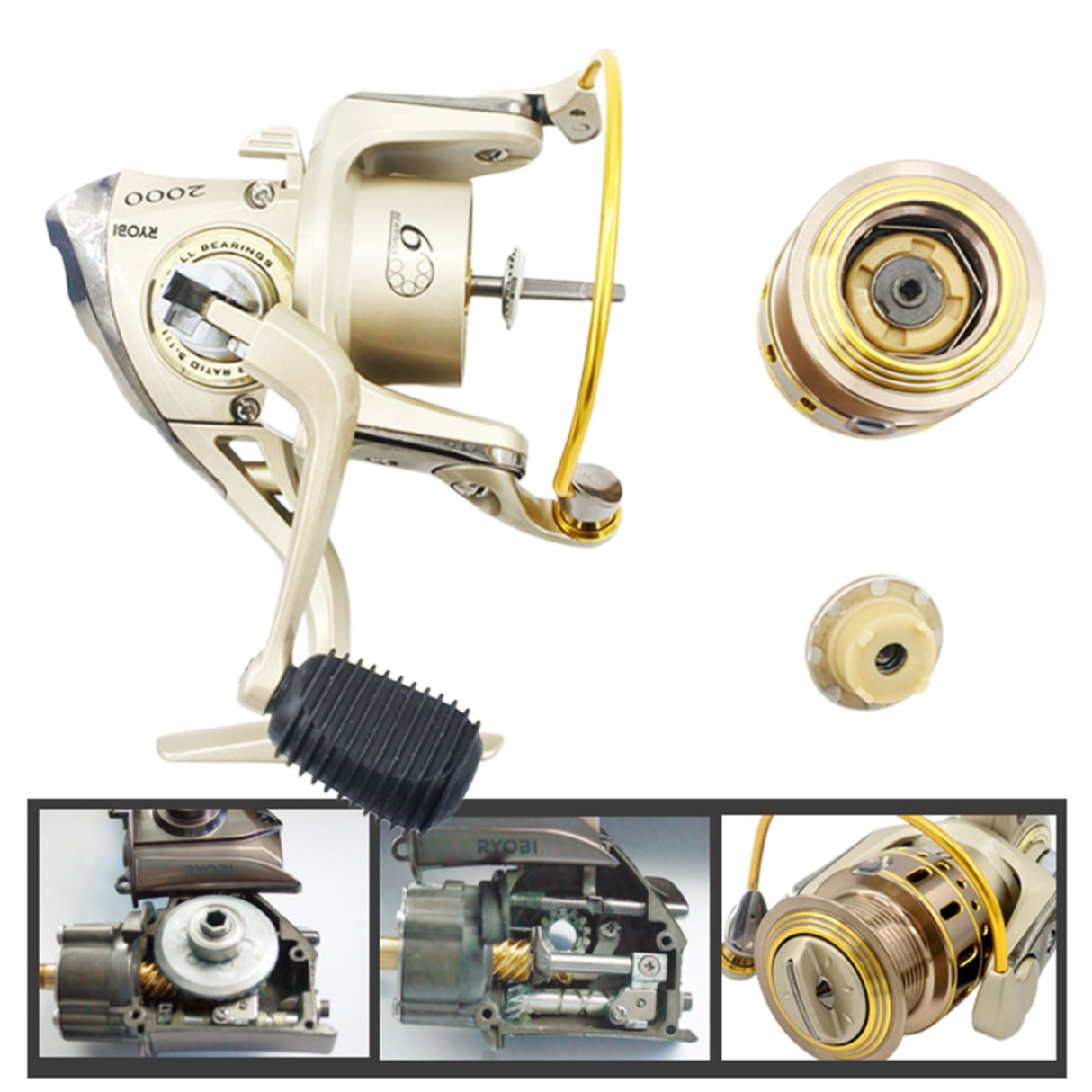 Ryobi Tresor 3000 Spinning Reel, 5:0:1 Gear Ratio 5+1 BB