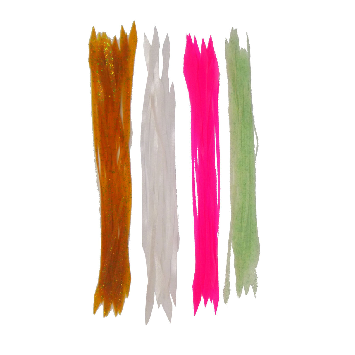 Artizan Silicon Lure Tails, Pearl, Pack of 20