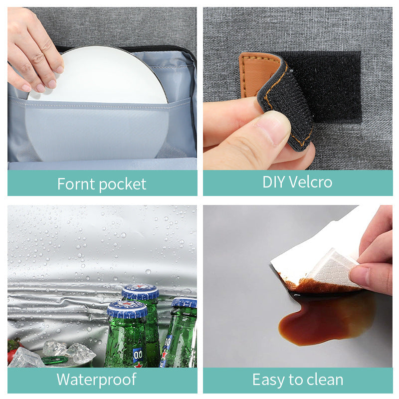 Insulated Cooler Backpack for Fishing and Camping - Stylish Portable Fresh-keeping Picnic Outdoor Backpack and Travel Bag 18L (Black)