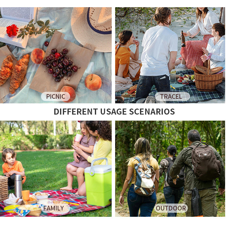 Navy Blue 23L Extra Large Insulated Cooler Bag with Double Layers - Perfect for Fishing, Camping, Picnics, and Outdoor Adventures