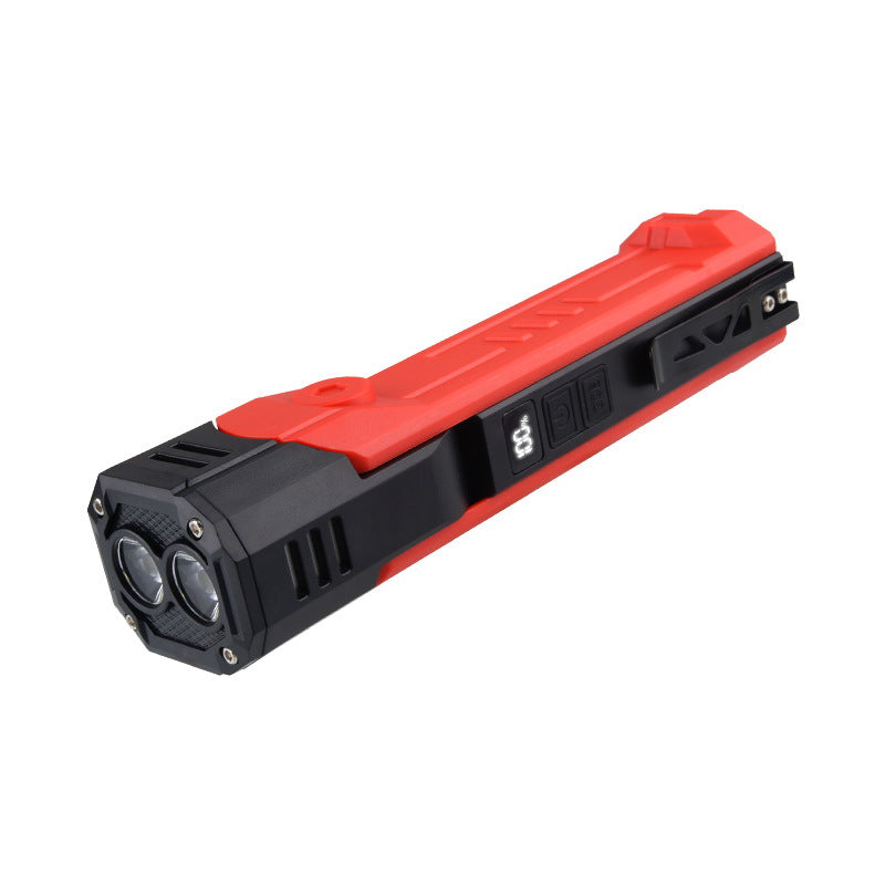 Red Flashlight Car Repair Light - LED Work Light , Magnetic Base, Power Bank