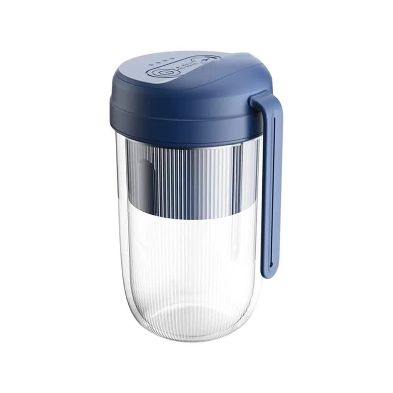 Blue Portable Electric Juice Cup - Wireless Mini USB Rechargeable Juicer for Home and Travel